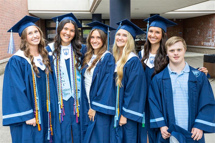 Students celebrate graduating